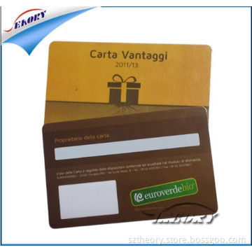 High Quality Cr80 Full Track Hico 2750oe Magnetic Stripe Plastic Cards